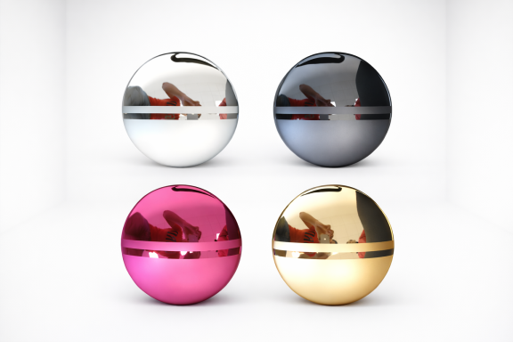 Chromlack Mustershapes mit samtiger Haptik und Spiegeloptik